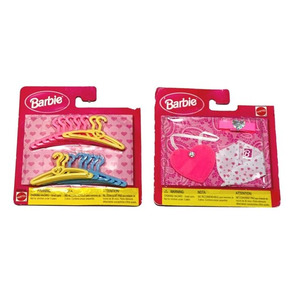 Vintage Barbie Fashion Avenue Accessories Fashion Lot 2 Doll Clothing New 1998 - Picture 1 of 4